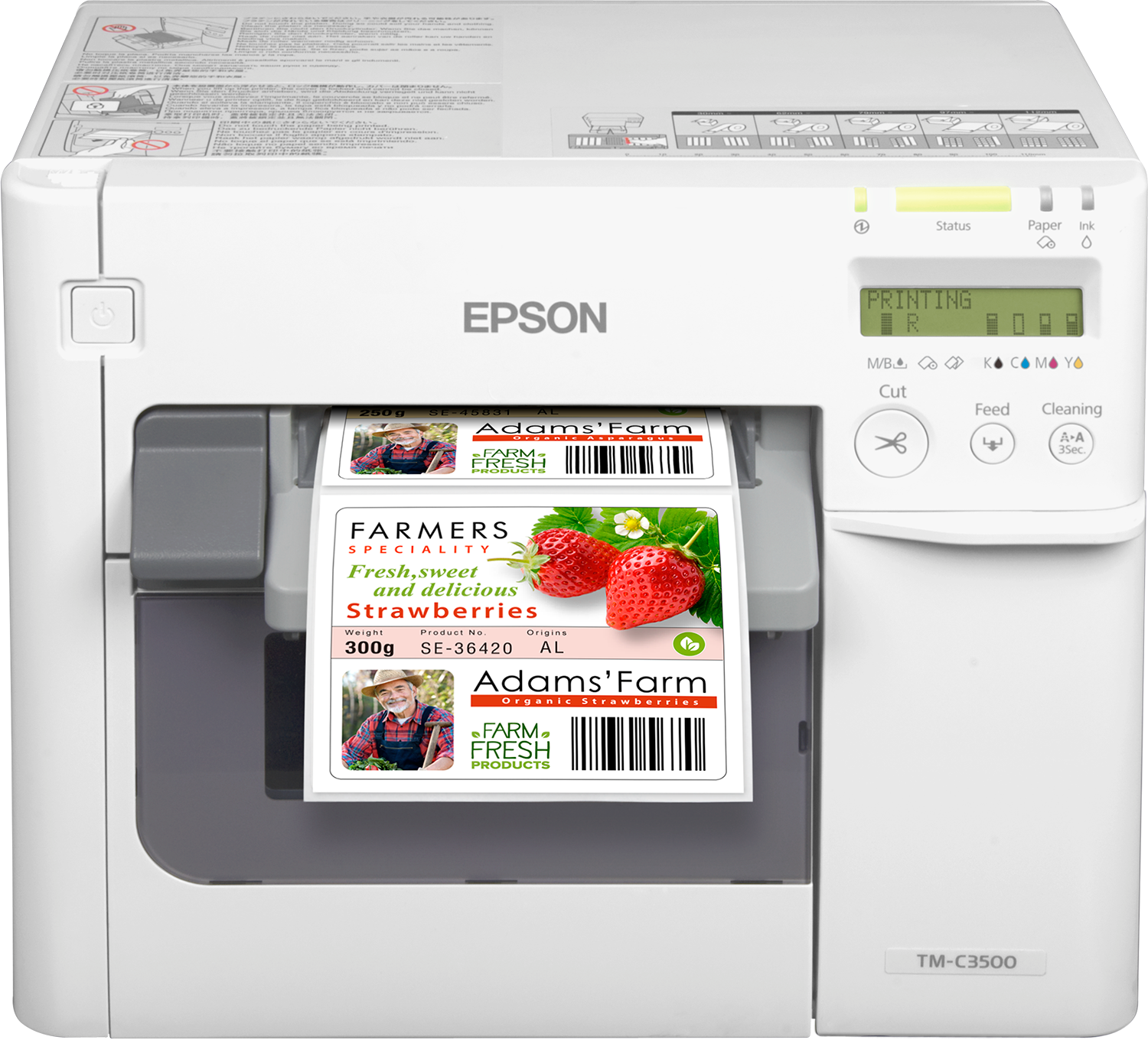DRUKARKA Etykiet EPSON TM-C3500 Kolorowa USB ETHERNET – zdjęcie produktu