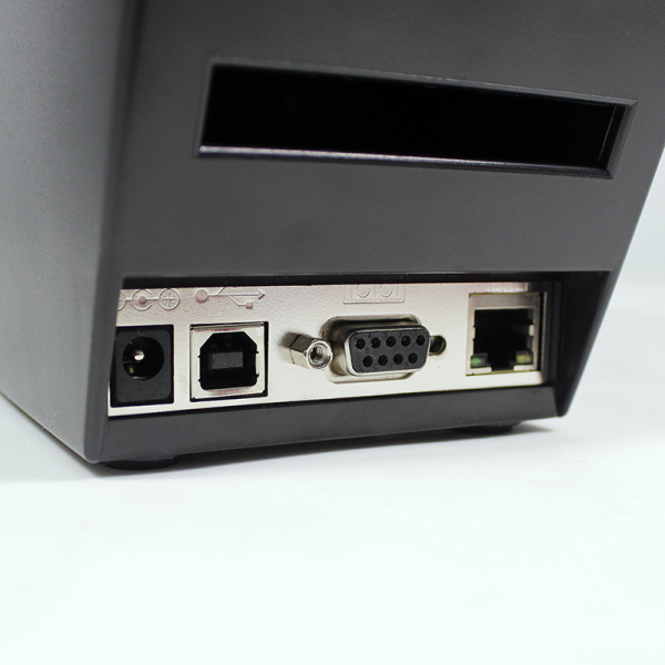 GoDEX DT2x – panel interfejsów USB, RS-232 i Ethernet