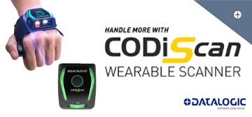 CODiScan:适用于运输与物流、零售及制造业的可穿戴蓝牙扫描器