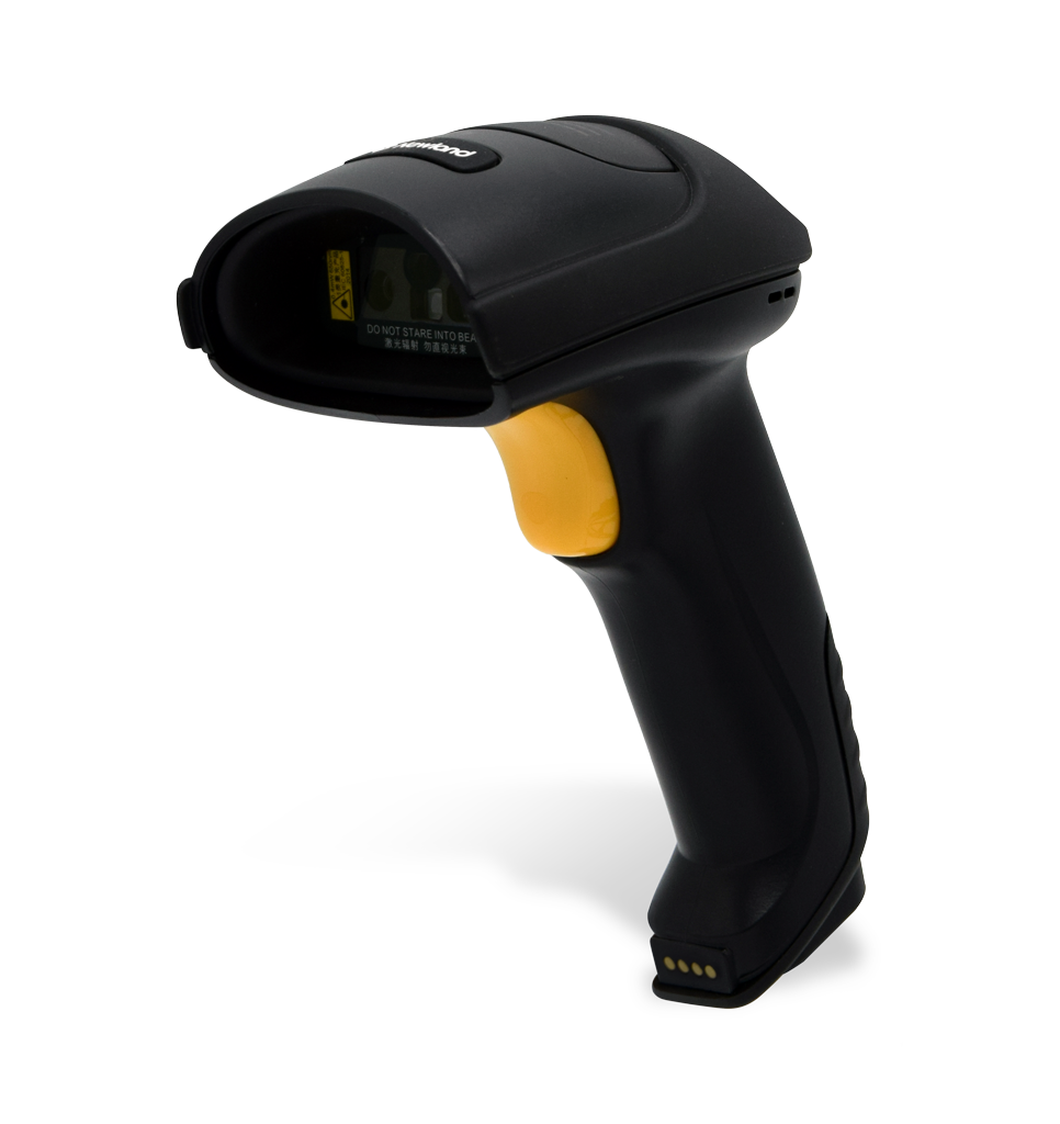 Perspective side view HR52 Bonito Bluetooth handheld scanner