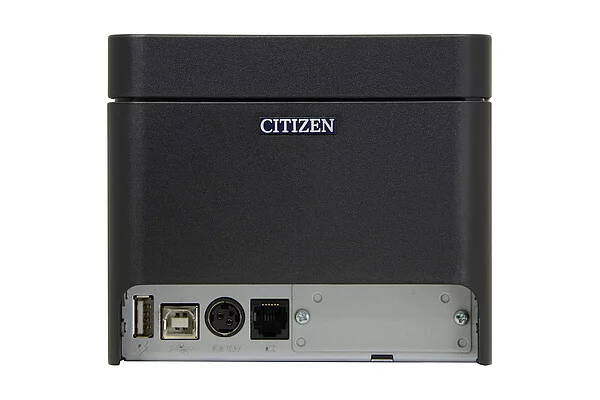Citizen CT‑E601 – widok tyłu i złącza (czarna)